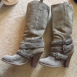 Taupe Suede Bakers Boots